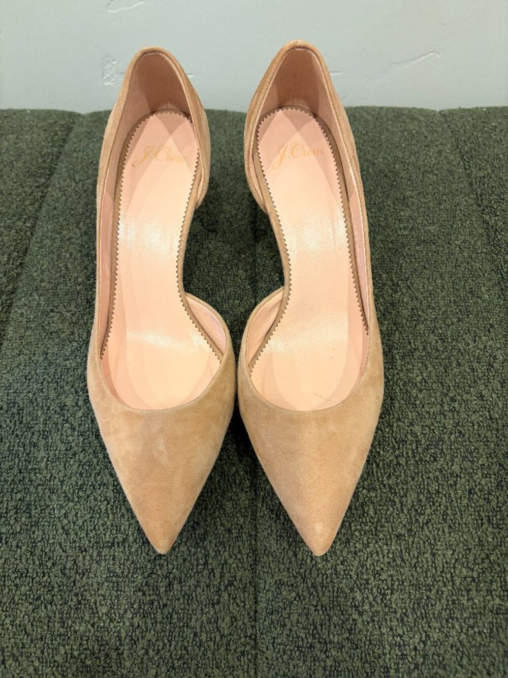 JCrew D'Orsay Suede Beige Pump
